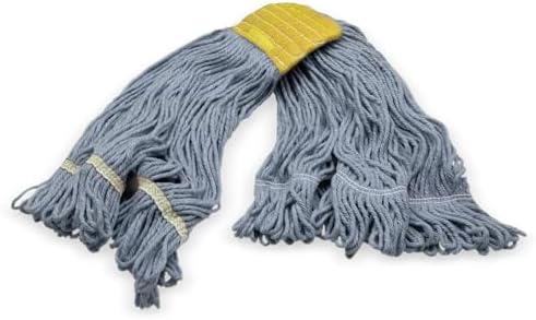 SPARTA 369513B14 FLO-PAC Cotton Mop Head, Loop-Ended, 5 Inch Color-Coded Yellow - Image 2