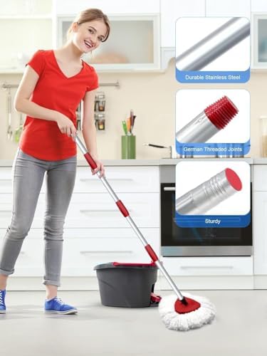 4 Pack Spin Mop Replacement Head Compatible - Image 5