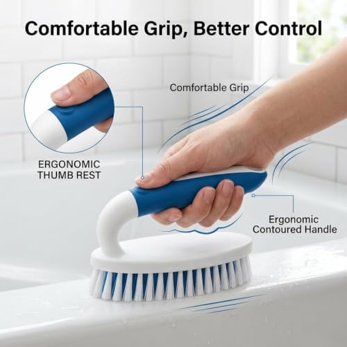 2 Pack Scrub Brushes with Stiff Bristles - Image 4