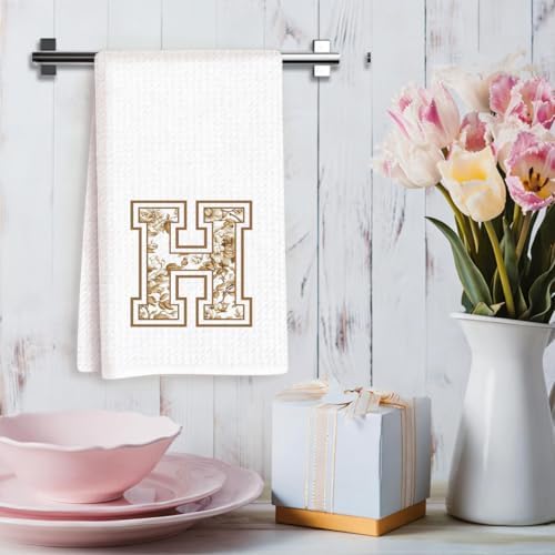 Chinoiserie Initial Kitchen Towels, Personalized Kitchen Towels, Personalized - Image 3