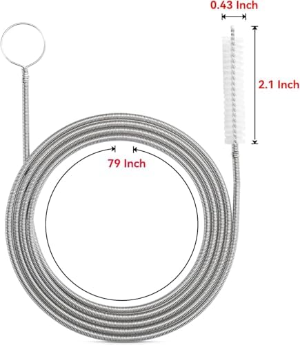 2-Pack 80 Inch Flexible Drain Brush, AC Drain Line Cleaner - Image 3