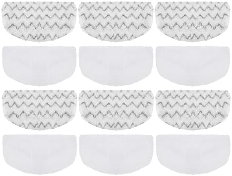 12 Pack Steam Mop Replacement Pads by Jirmory