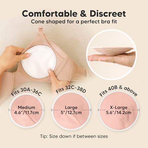 Organic Nursing Pads, 14 Washable Breast Pads, Wash Bag - Image 3