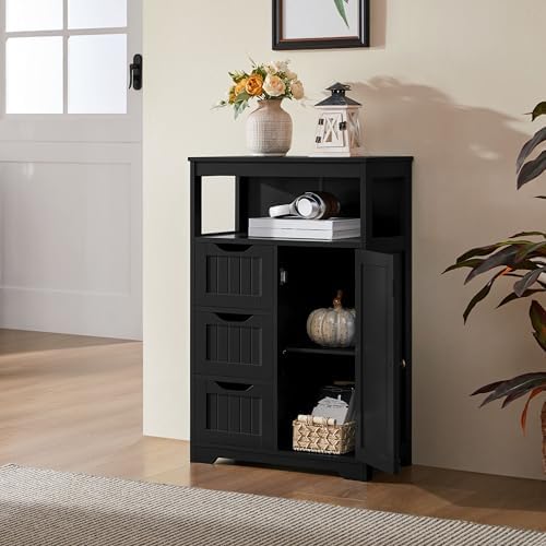 Yaheetech Small Freestanding Bathroom Storage Cabinet - Image 4