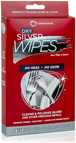 Connoisseurs - Silver Cleaner Wipes - 10 Pack by CONNOISSEURS