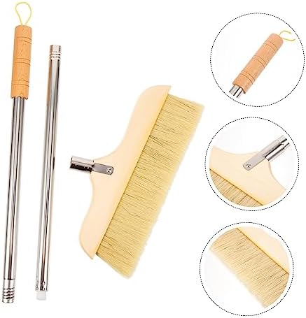 Wooden House Broom Static Soft Bristle Broom Metal Handle - Image 6