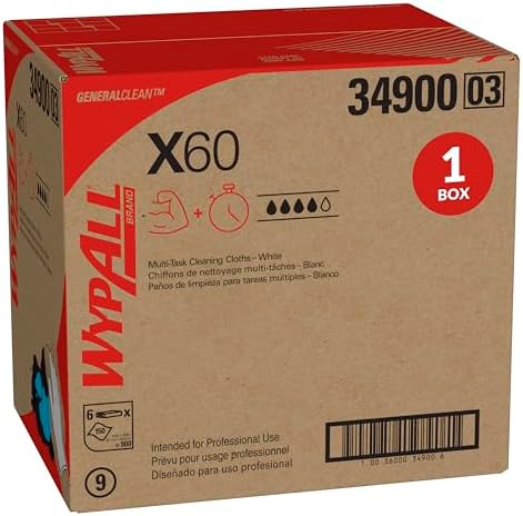 WypAll GeneralClean X60 Multi-Task Cleaning Cloths, 6 x 150 Towels by WypAll%C2%AEHeavyDutyWipers