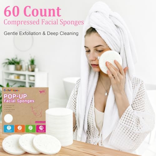 3.15in Large Compressed Facial Sponges - Image 3