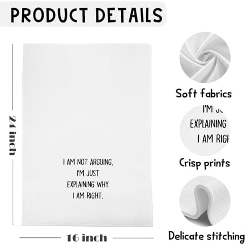 Funny Sarcastic Kitchen Towels, Sarcastic Gifts - Image 5