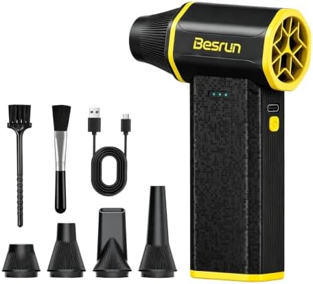 Compressed Air Duster, 000 RPM Brushless Motor, 3-Speed Rechargeable Electric by Unknown