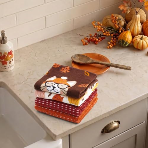 Ritz 4-Piece Kitchen Towel Set, Forever Cat Textured Terry, 100% Cotton & - Image 5
