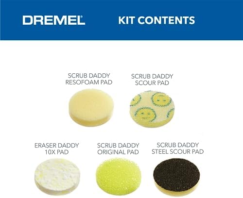 Dremel Versa 5-Pack Scrub Daddy Cleaning Sponge Pads, Variety Pack - Image 2