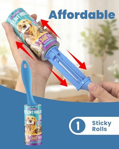 POPCHOSE Lint Roller for Pet Hair Extra Sticky, 90 Sheets - Image 4