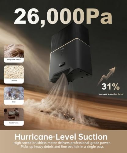 Touchless Vacuum Dustpan, 26kPa Suction, Auto/Manual Mode - Image 4