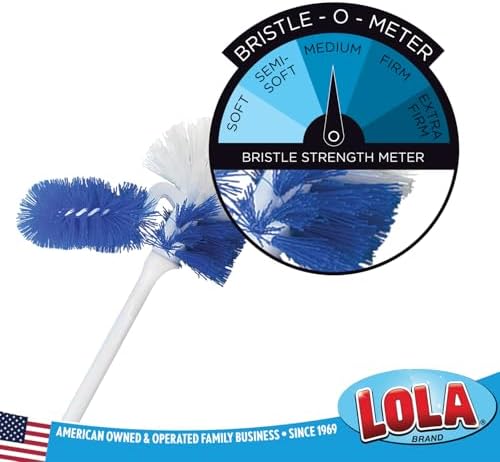 LOLA Classic Toilet Brush w/Under-The-Rim Scrubber - Image 4