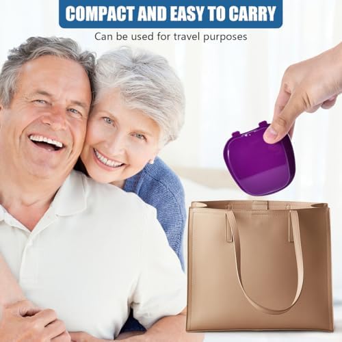 KISEER 2 Pack Denture Bath Case Cup Box Holder Storage Container - Image 7
