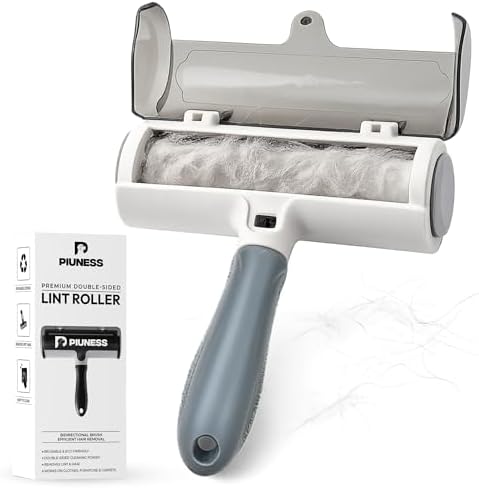 Reusable Pet Hair Remover Roller – Heavy Duty Lint Roller by Piuness