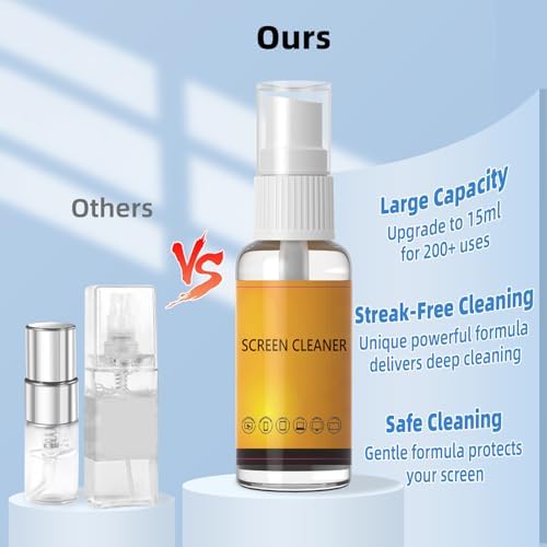 Keyboard Cleaner & Laptop Cleaning Kit, 15ml Screen Cleaner Spray - Image 3