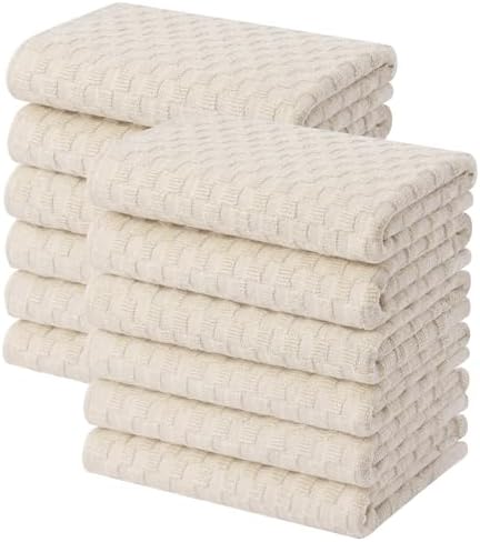 Homaxy 100% Cotton Terry Kitchen Towels by Homaxy