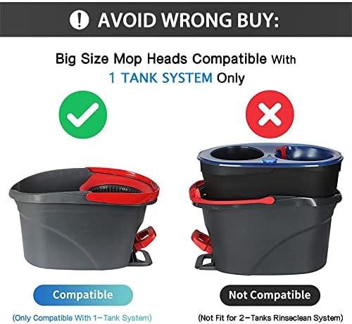 TidyMonster 6 inch Mop Replacement Base - Image 2