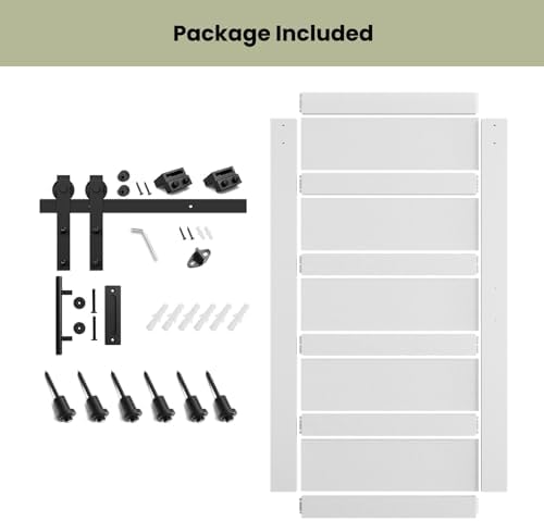 SMARTSTANDARD 48in x 84in Sliding Barn Door - Image 5