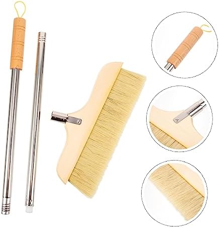 Indoor Broom with Soft Bristles and Stainless Steel Handle - Image 2