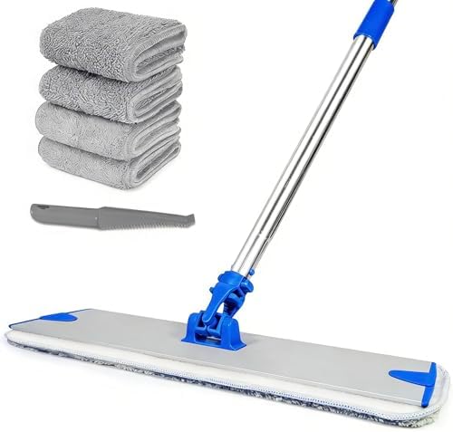 18 in Microfiber Flat Mop Cleaning System, Floor Mops by MENSARJOR
