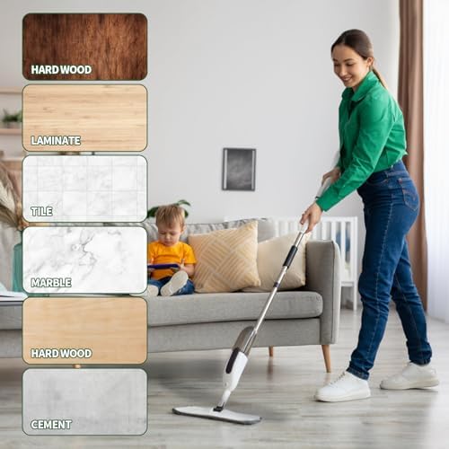 10 Pack Microfiber Cleaning Pads, Reusable Microfiber Mop Pads - Image 6