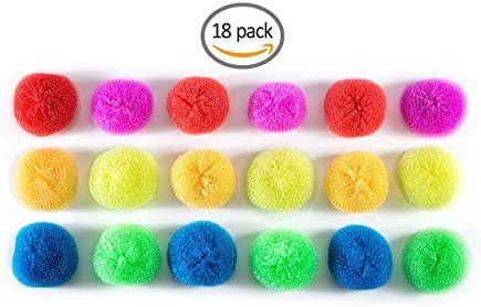 SCRUBIT 18 Round Nylon Dish Scrubber Scouring Pads - Image 7
