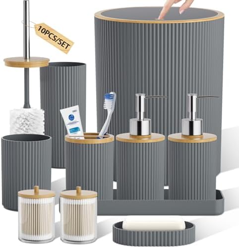 10PC Bathroom Accessories Set by LetUsMakeHomeYourFavoriteDestination