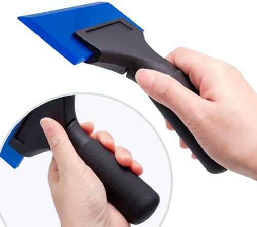 FOSHIO 1 Pack Rubber Water Blade Shower Squeegee Scraper Mirror Glass Wiper - Image 4