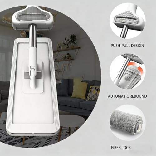 Wet Dry Flat Microfiber Mop for Hardwood Floors - Image 4