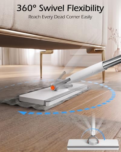 MASTERTOP Snap Grip Mop, Hands Free Flat Mop - Image 4