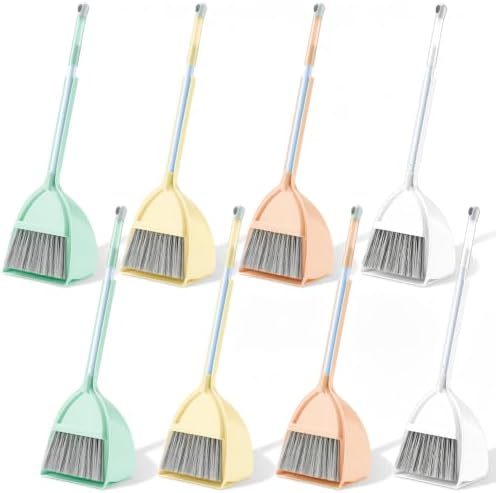 8 Set Mini Broom with Dustpan Bulk by Unknown