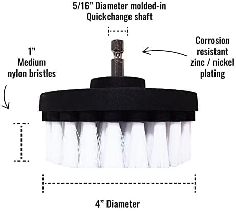 Premium Drill Brush Professional – Extra-Soft 4 in White | Scratch-Free - Image 4