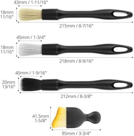 QWORK Car Detailing Brush Set for Interior & Exterior Cleaning, Wheels & Emblems - Image 2