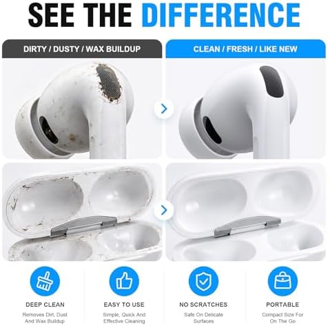 Hyashee Cleaner Kit for Airpods Pro 1 2 3 Multi-Function Cleaning Pen - Image 2