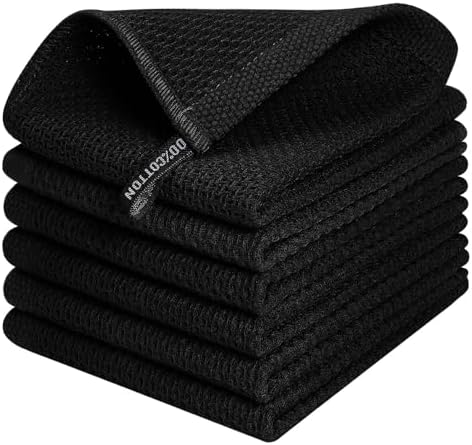 QUILTINA Kitchen Dish Cloths 6 Pack, 12 x 12 Inches by Quiltina