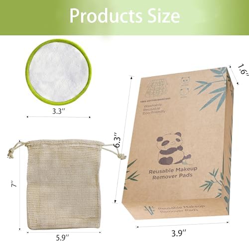 20 Pack Reusable Makeup Remover Face Pads - Image 3