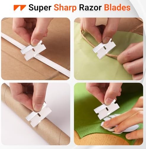 WRAPXPERT Single Edge Razor Blades, 100 Pack Razor Blades Single Edge, - Image 7