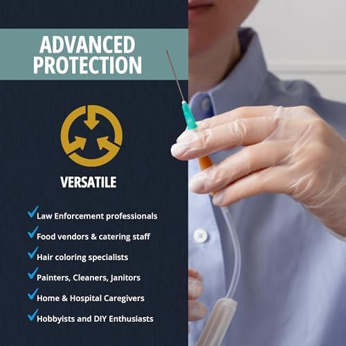 MED PRIDE Vinyl Exam Medical Gloves, Powder & Latex-Free - Image 3
