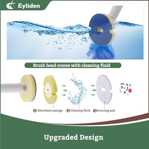 Eyliden Disposable Toilet Brush Set, Wand - Image 3