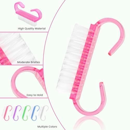 25 Pcs Handle Grip Nail Brush, Fingernail Scrub Cleaning Brushes - Image 4