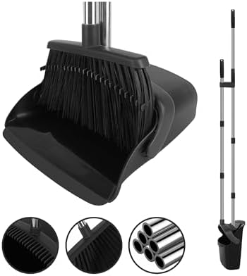 Black Broom and Dustpan Combo Set by UDUK