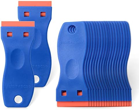 FOSHIO 20PCS Blue Plastic Razor Blade Scraper Tool by FOSHIO