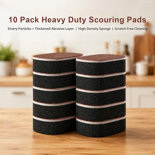 10 Pack Heavy‑Duty Magic Sponge Erasers, Dual‑Sided Scrub Sponges - Image 7