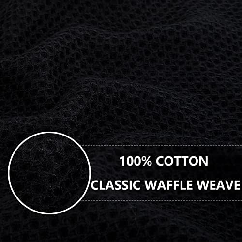 Homaxy 100% Cotton Waffle Weave Kitchen Dish Towels 4-Pack - Image 2