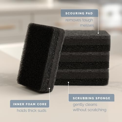 S&T INC. Dish Sponge, 4.3" x 2.8" x 1", 10 Pack - Image 2