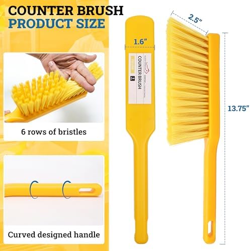 KLEEN HANDLER 13.75" Counter Brush, Handheld Cleaning Brush, 6 Pack - Image 5