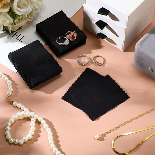 Tatuo 200 Pieces Silver Polishing Cloth Dual-Sided - Image 4